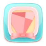 pink love android application logo